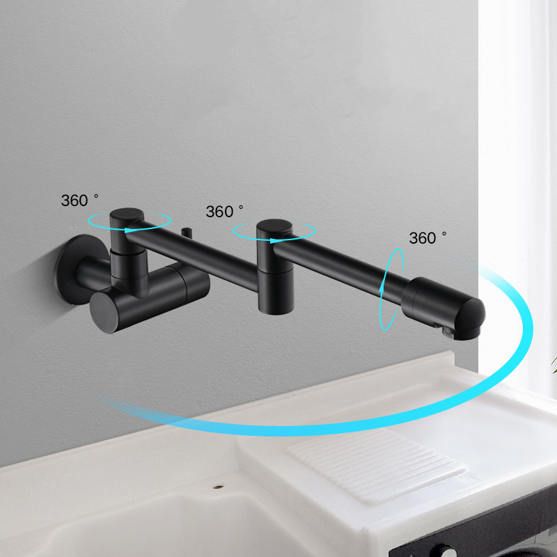 Commercial Kitchen Walls - Robinet mural argenté pour remplissage de