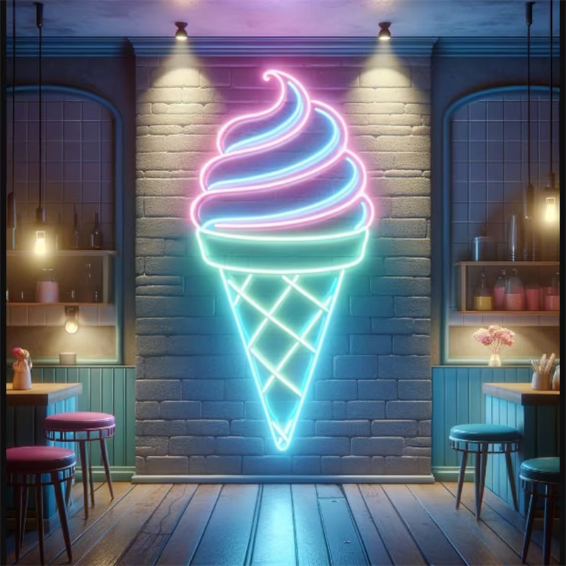 Commercial Kitchen Walls - Lampe néon LED en forme de