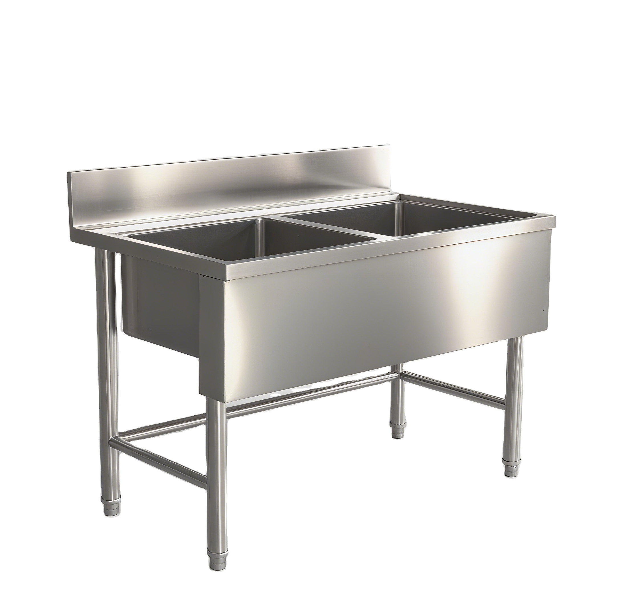 Commercial Kitchen Sink - Évier double bac en acier inoxydable