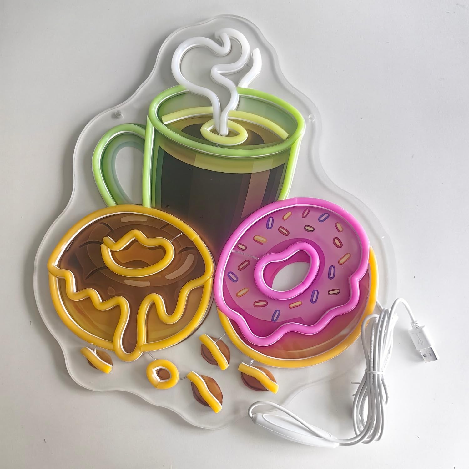 Enseigne néon LED Donuts alime - Commercial Kitchen Walls avis et prix