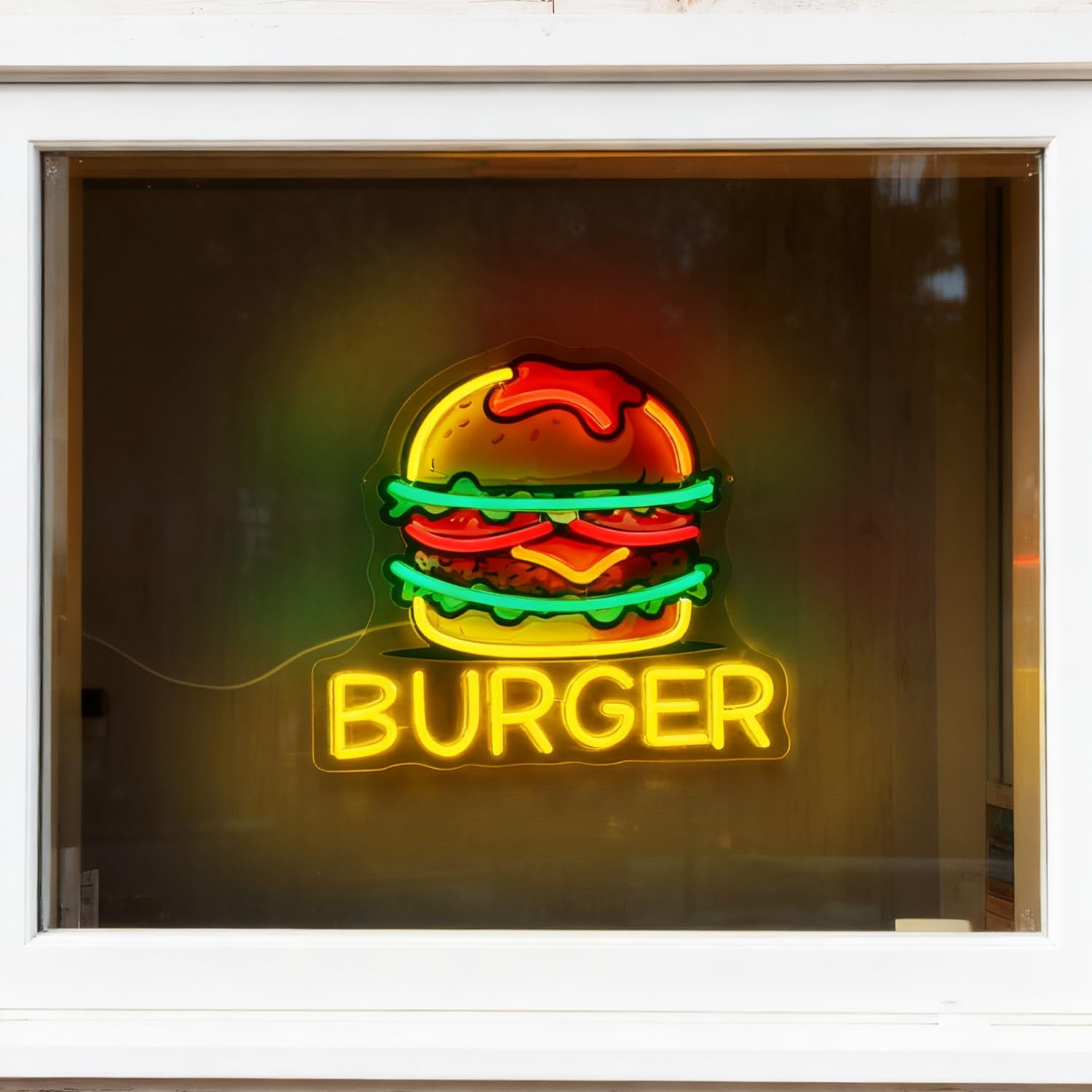Enseigne néon Burger, enseigne - Commercial Kitchen Walls avis et prix