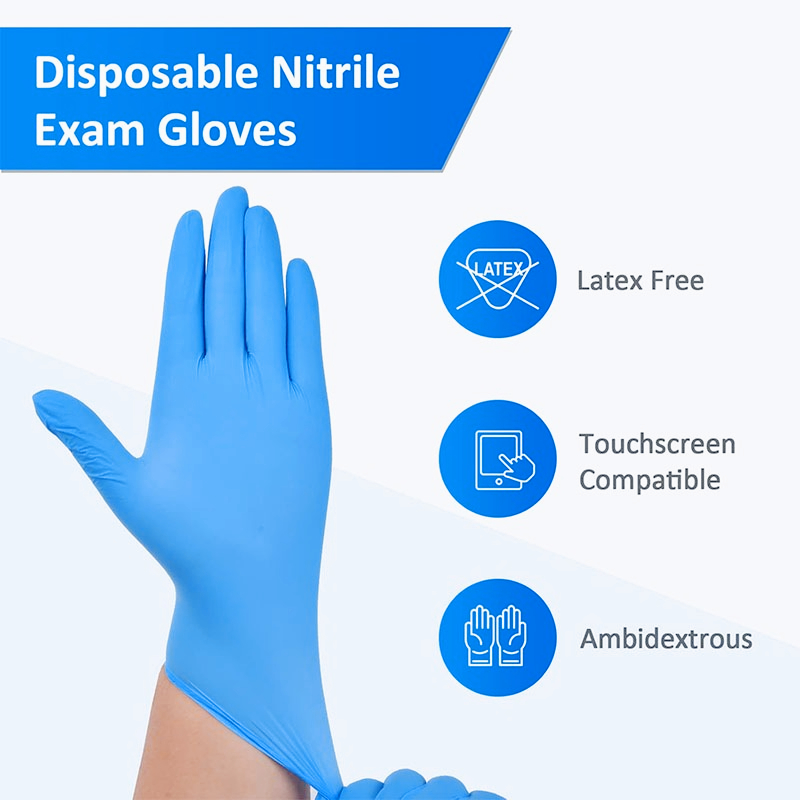 100 gants jetables en nitrile  - Commercial Kitchen Gloves avis et prix