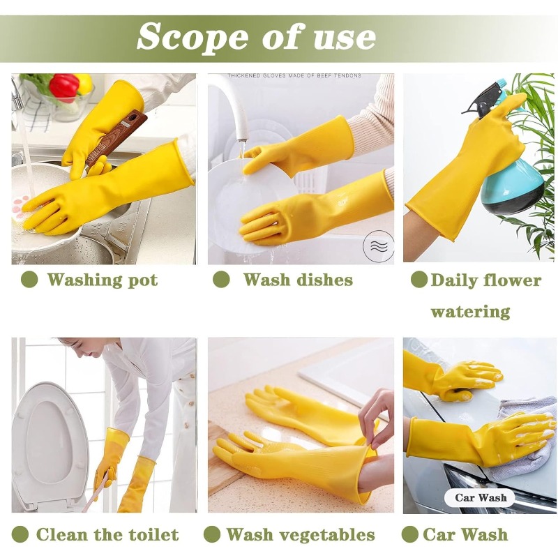 3 paires de gants de lavage en - Commercial Kitchen Gloves avis et prix