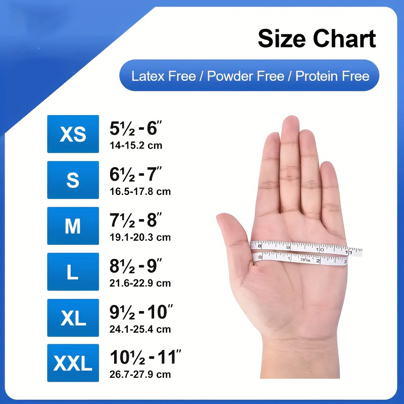 50/100 pièces gants en Nitrile - Commercial Kitchen Gloves avis et prix