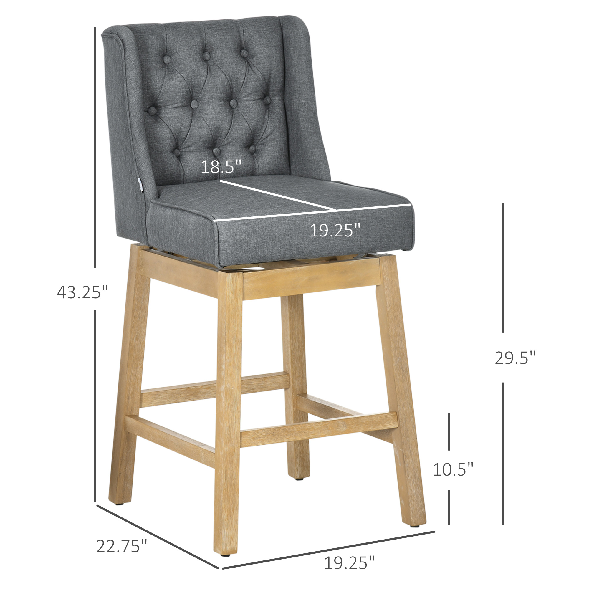 HOMCOM Lot de 2 tabourets de b - Commercial Kitchen Design avis et prix