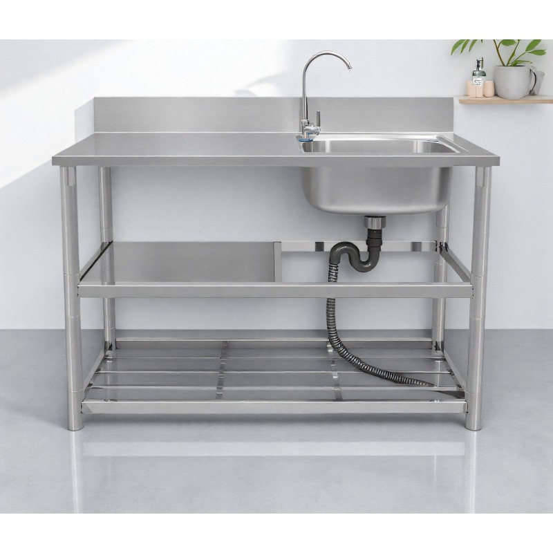 Évier autoportant en acier ino - Commercial Kitchen Worktops avis et prix