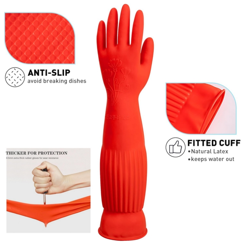 Gants de nettoyage en caoutcho - Commercial Kitchen Gloves avis et prix