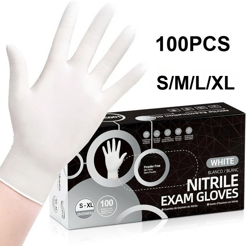 Gants jetables en nitrile blan - Commercial Kitchen Gloves avis et prix