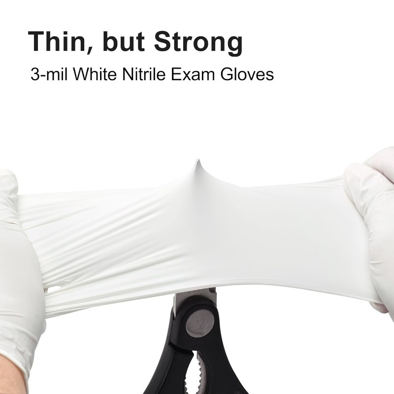 Gants jetables en nitrile blan - Commercial Kitchen Gloves avis et prix
