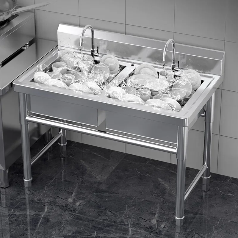 Évier de cuisine — Évier doubl - Commercial Kitchen Sink avis et prix